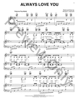 Always Love You piano sheet music cover